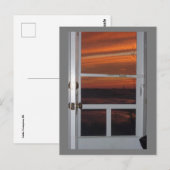 Little Comtpon, RI Sunset Briefkaart (Voorkant / Achterkant)