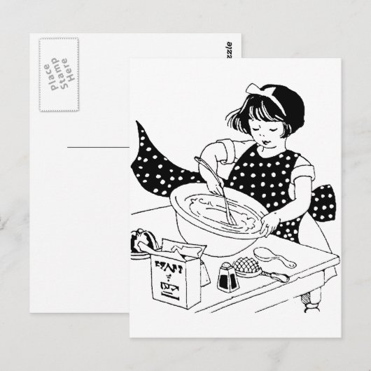 Little Cook Briefkaart (Voorkant / Achterkant)