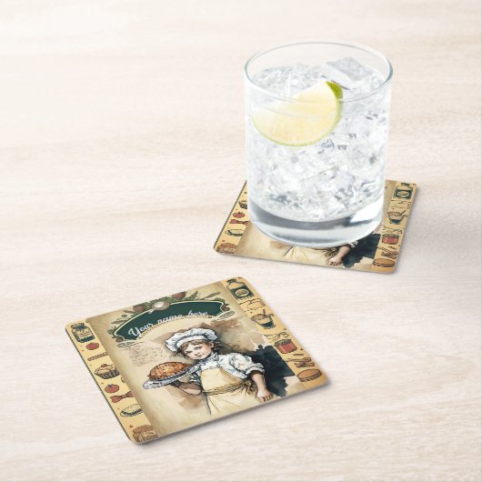 Little cook-vintage kartonnen onderzetters (Insitu)