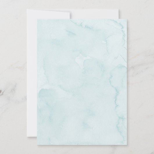 Little Cookie Blue Boy Baby shower Kaart (Achterkant)