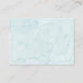 Little Cookie Blue Boy Baby shower Luierkrabbel Informatiekaartje (Achterkant)