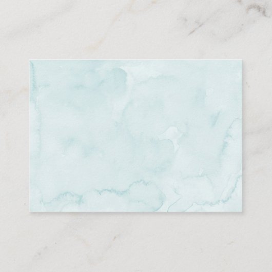 Little Cookie Blue Boy Baby shower Luierkrabbel Informatiekaartje (Achterkant)