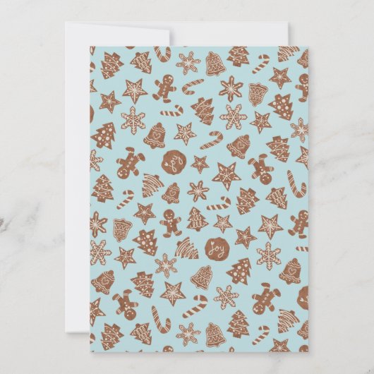 Little Cookie Boy Baby shower Kaart (Achterkant)