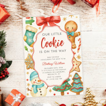 Little Cookie Christmas Baby shower