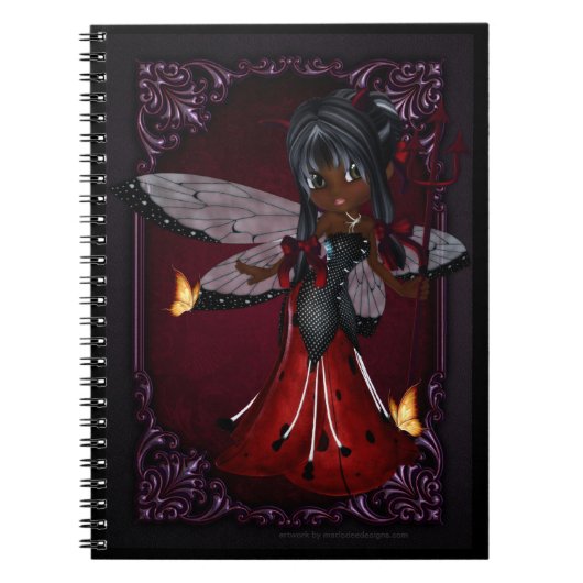 Little Cookie Devil Girl Design 4 Notitieboek (Voorkant)