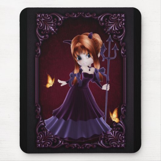 Little Cookie Devil Girl Design 5 Muismat (Voorkant)