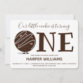 Little Cookie die een eerste verjaardag draait Kaart (Voorkant)