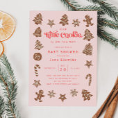 Little Cookie Girl Baby shower Kaart