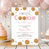 Little Cookie Pink Girl Baby shower Kaart