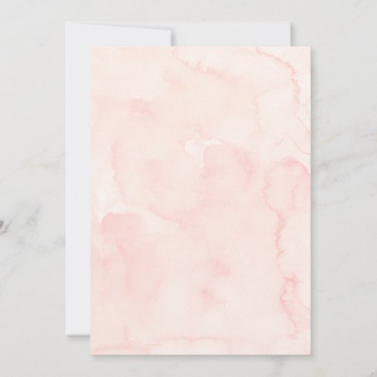 Little Cookie Pink Girl Baby shower Kaart (Achterkant)