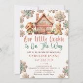 Little Cookie Winter Kerst Baby shower Kaart (Voorkant)