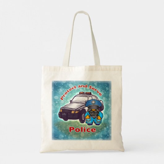 Little Cop Police canvas tas (Achterkant)