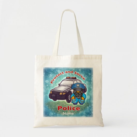 Little Cop Police canvas tas (Voorkant)