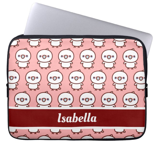 Little corella laptop sleeve (Voorkant)