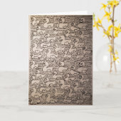 Little Corey's Laboratory Herhaling Patroon Verjaa Kaart (Gele Bloem)