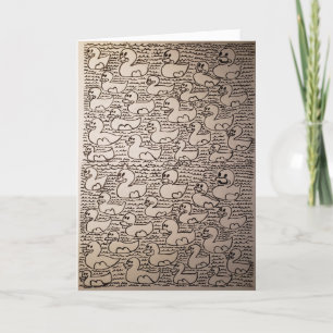 Little Corey's Laboratory Herhalingspatroon Verjaa Kaart