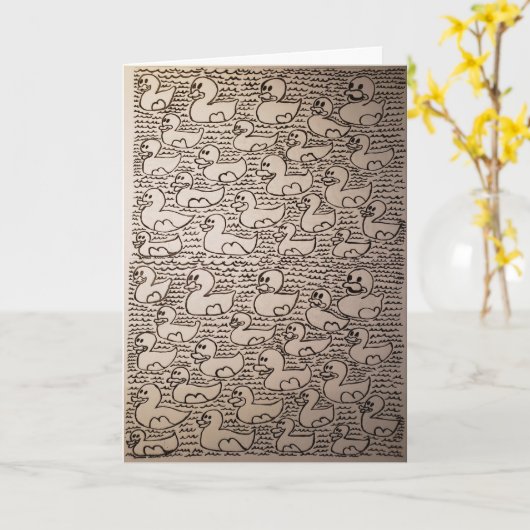 Little Corey's Laboratory Repeat Pattern Verjaarda Kaart (Gele Bloem)