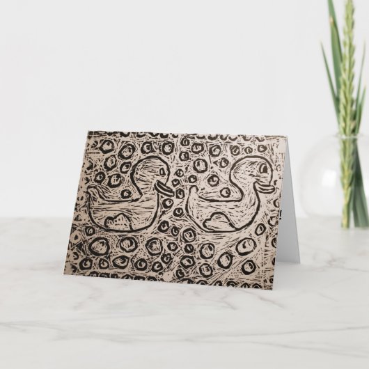 Little Corey's Laboratory White Test Print B-Day Kaart (Voorkant)