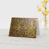 Little Corey's Laboratory Yellow Test Print B-Day Kaart (Gele Bloem)