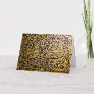 Little Corey's Laboratory Yellow Test Print B-Day Kaart