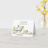 Little Cottage Nieuwe Huis Kaart (Gele Bloem)