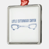 Little Cottonwood Canyon Cickdraw Metalen Ornament (Links)