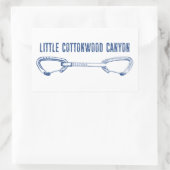 Little Cottonwood Canyon Cickdraw Rechthoekige Sticker (Tas)