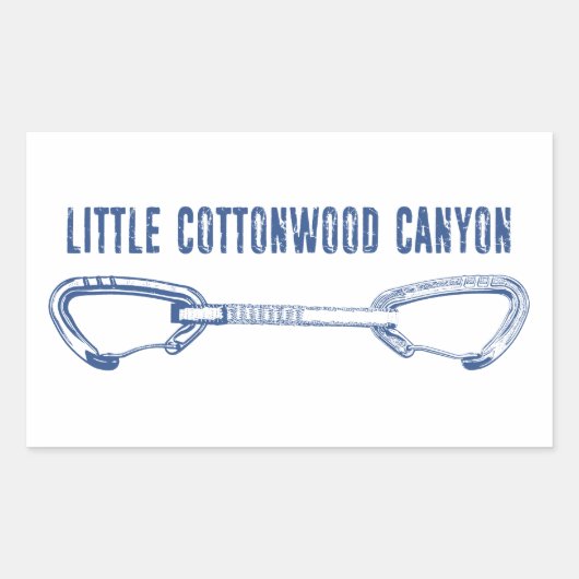 Little Cottonwood Canyon Cickdraw Rechthoekige Sticker (Voorkant)