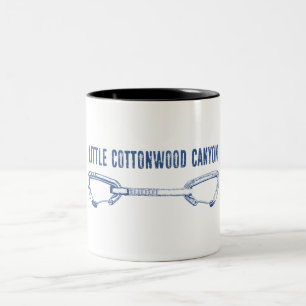 Little Cottonwood Canyon Cickdraw Tweekleurige Koffiemok