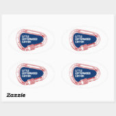 Little Cottonwood Canyon Ovale Sticker (Vel)