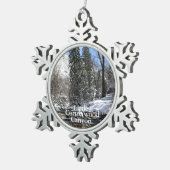 Little Cottonwood Canyon, Utah Tin Sneeuwvlok Ornament (Rechts)