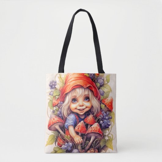 Little Country Boerderij Meisje Tote Bag (Voorkant)