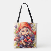 Little Country Boerderij Meisje Tote Bag (Achterkant)