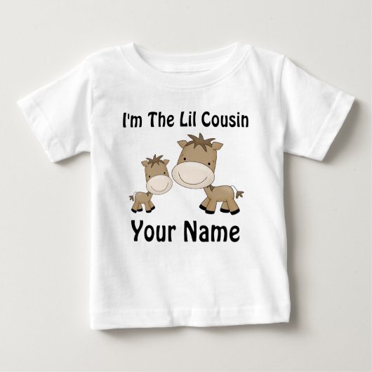 Little Cousin Horse gepersonaliseerd T-shirt (Voorkant)