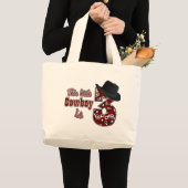 Little Cowboy 3rd Birthday Grote Tote Bag (Voorkant (product))