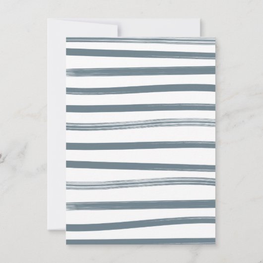 Little Cowboy Baby Clothesline Baby shower Kaart (Achterkant)