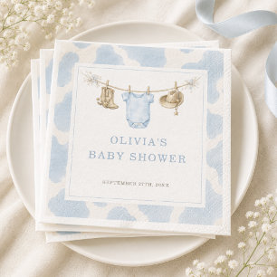 Little Cowboy Baby Shower Feestje Servet