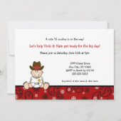 Little Cowboy Baby shower Kaart (Voorkant)