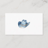 Little Cowboy Blue Boeken voor Baby shower Informatiekaartje (Achterkant)