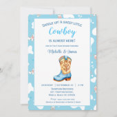 Little Cowboy Boot Baby shower Kaart (Voorkant)