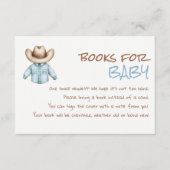 Little Cowboy Brown Clothesline Baby Boek aanvrage Informatiekaartje (Voorkant)