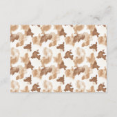 Little Cowboy Brown Clothesline Baby Boek aanvrage Informatiekaartje (Achterkant)