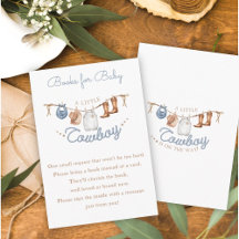 Little Cowboy Canyon Baby Shower Boekverzoek