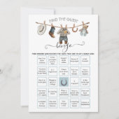 Little Cowboy Clothesline Vind de Gast BINGO Kaart (Voorkant)