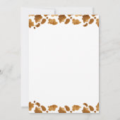 Little Cowboy Clothesline WildWest Boy Baby shower Bedankkaart (Achterkant)