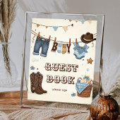 Little cowboy Gastenboek poster