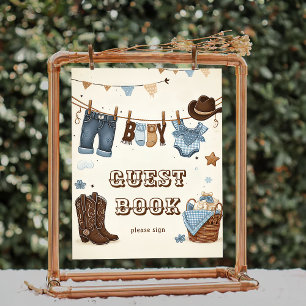 Little cowboy Gastenboek poster