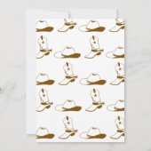 Little Cowboy Hand Drawn West Western Baby Shower Kaart (Achterkant)