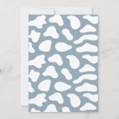 Little Cowboy Is On The Way Boy Baby Shower Kaart (Achterkant)