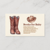 Little Cowboy Modern Western Rodeo Baby shower Informatiekaartje (Voorkant)